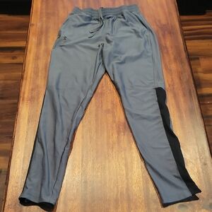 Under Armour Gray and Black Joggers with Tapered Fit